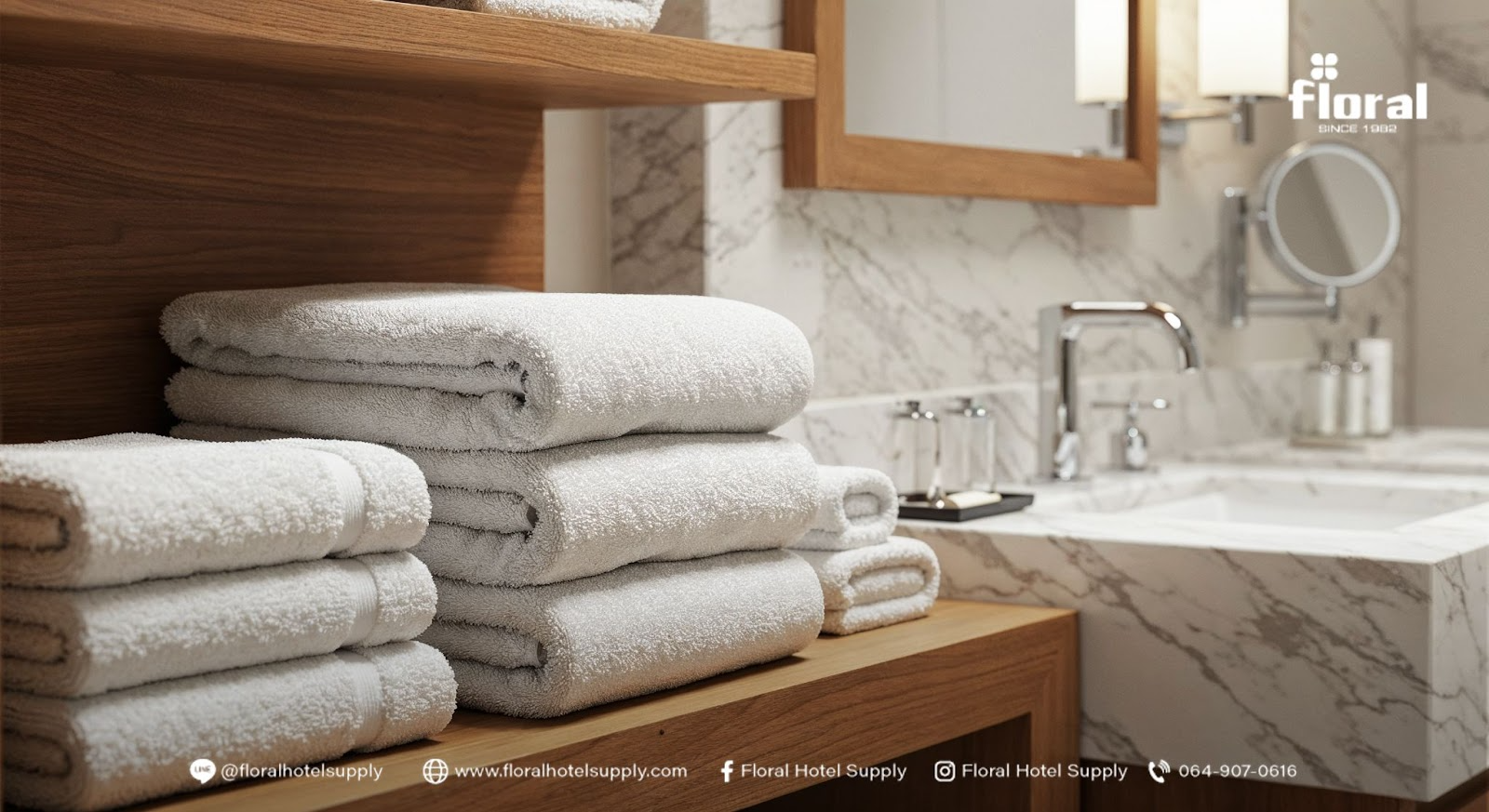 ผ้าเช็ดตัวโรงแรม