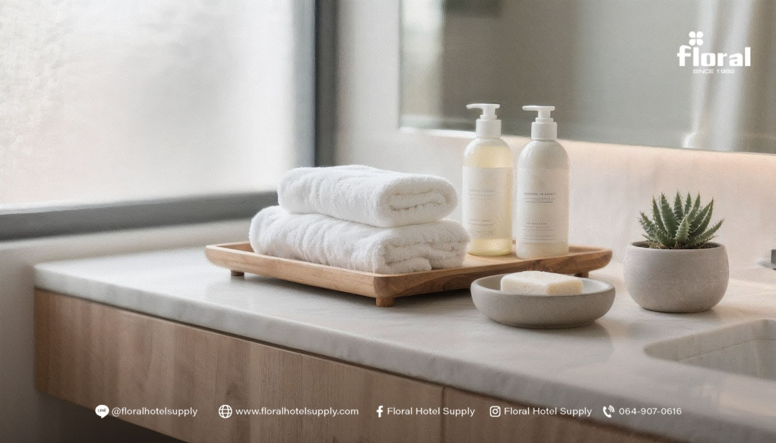 ผ้าเช็ดผมโรงแรม