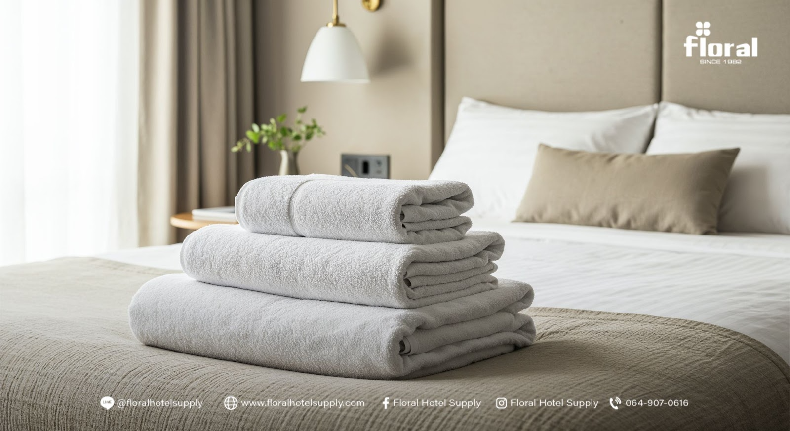 ผ้าเช็ดตัวโรงแรม