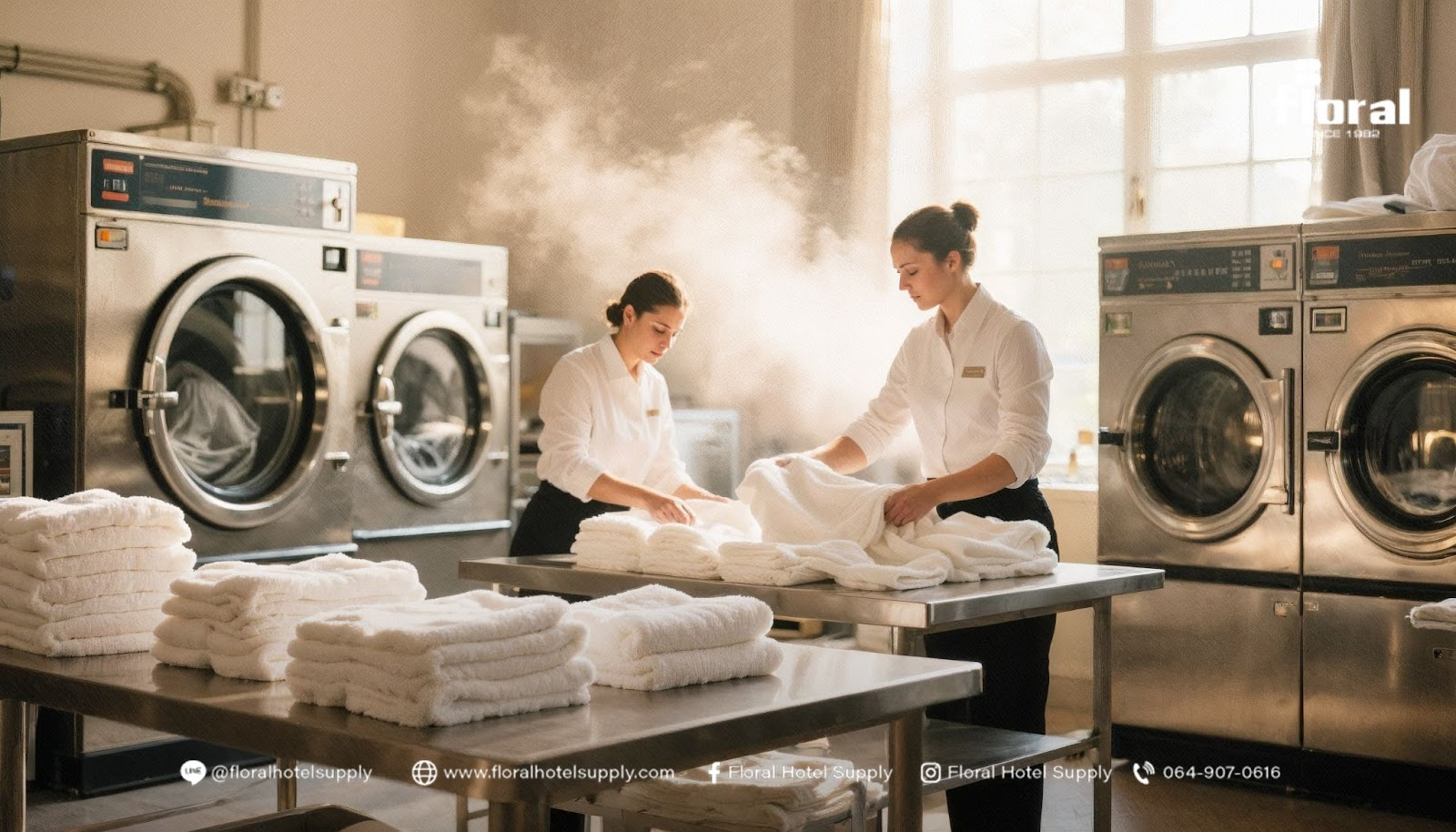 วิธีซักผ้าเช็ดตัวโรงแรม