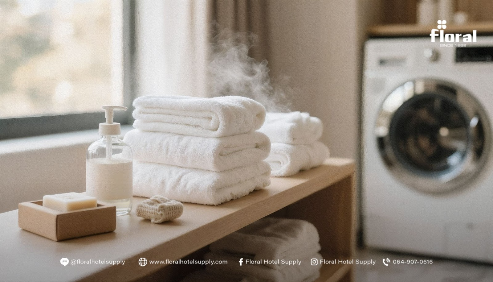 วิธีซักผ้าขนหนูโรงแรม