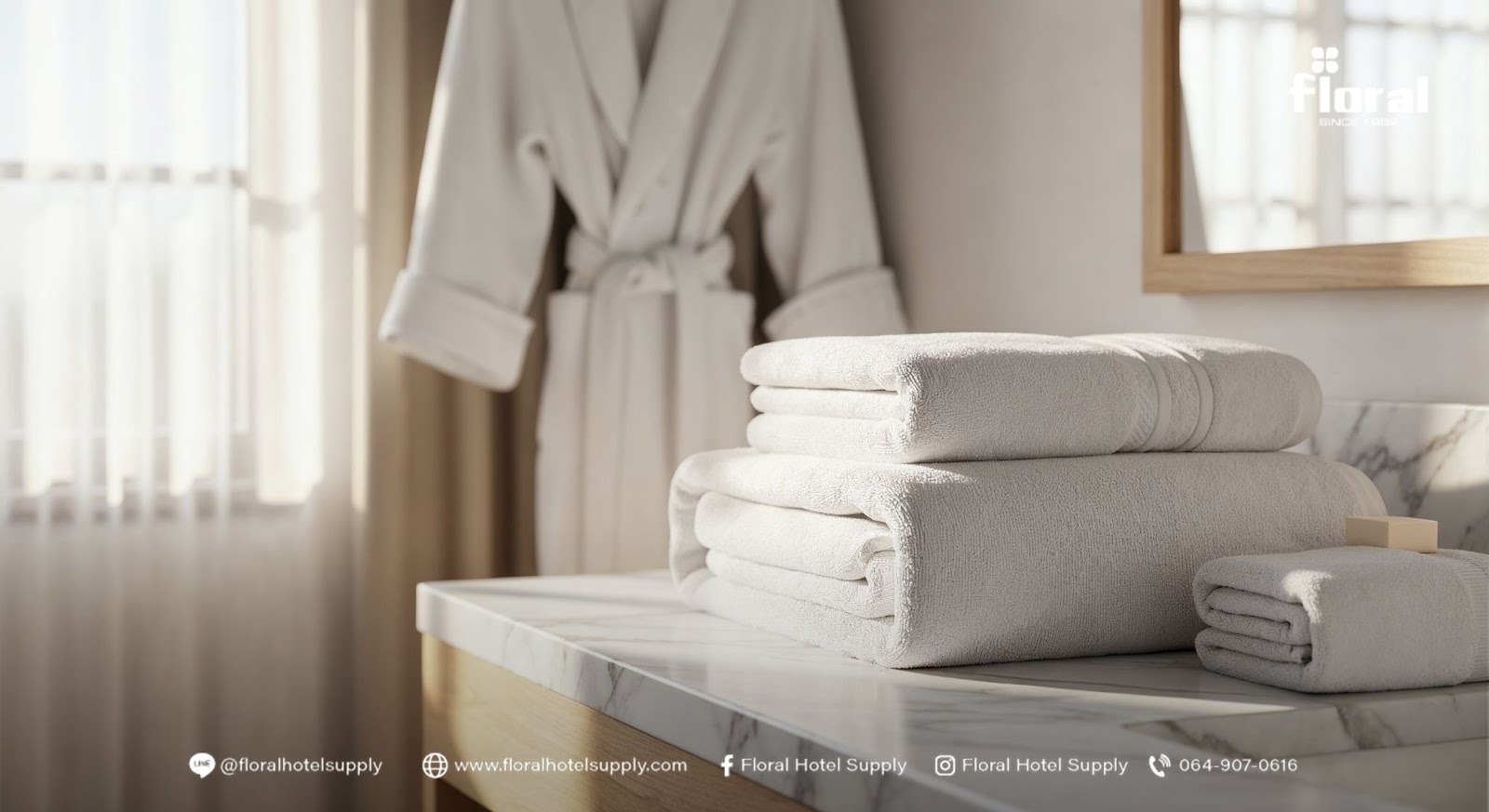 ผ้าเช็ดตัวโรงแรม