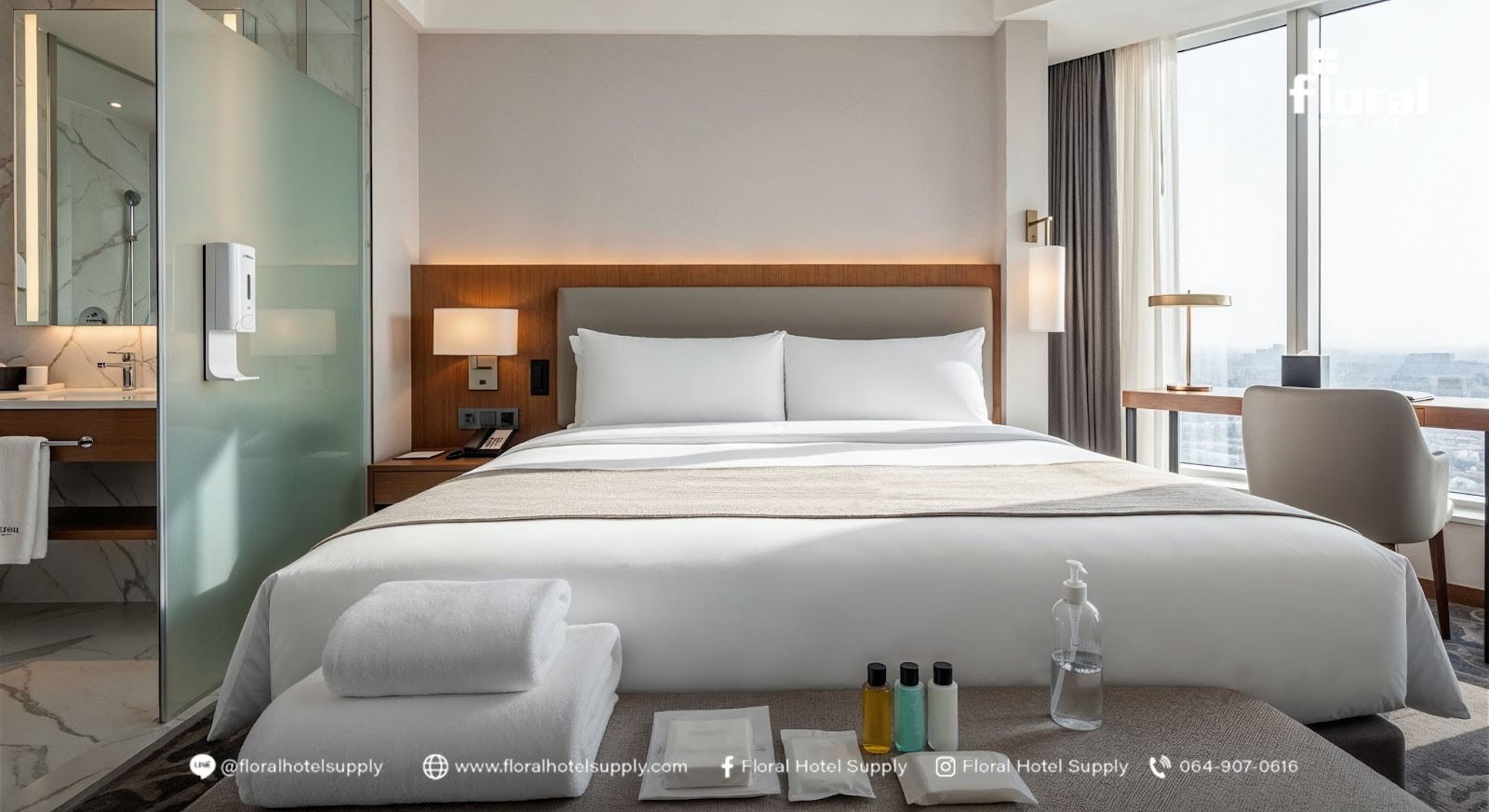 การทำความสะอาดห้องพักโรงแรม