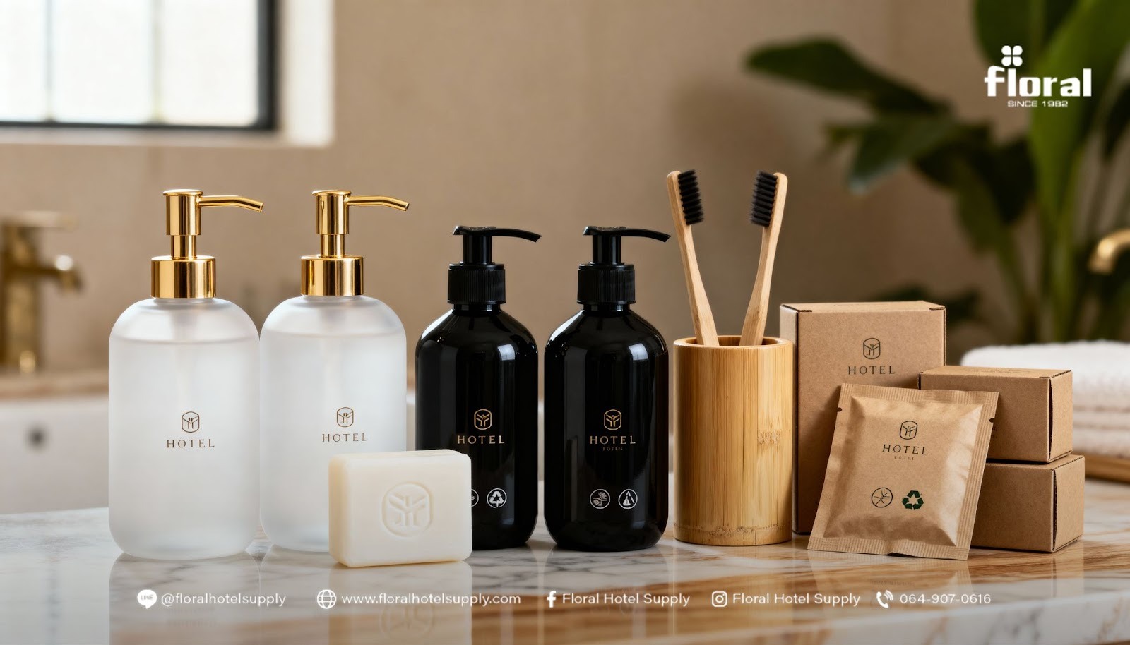 ขวด แชมพู โรงแรม