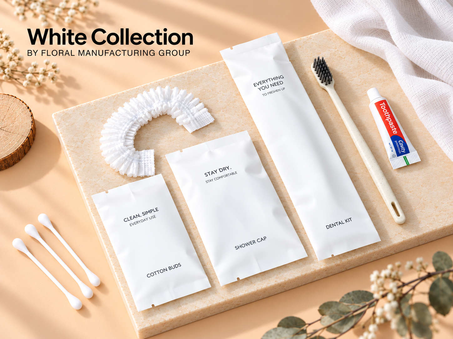 White Collection Hotel Amenity Set